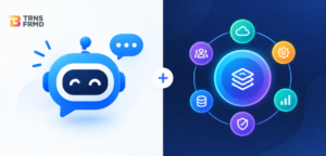 AI-native CRM vs AI-augmented CRM architecture comparison diagram